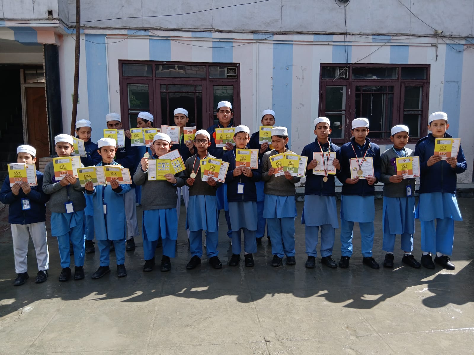 Students participating in educational activities