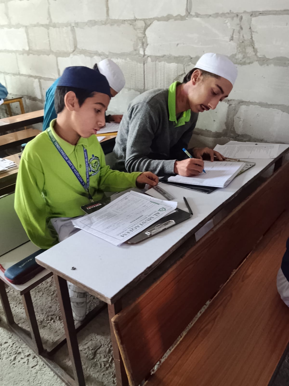 Students learning in a supportive classroom environment
