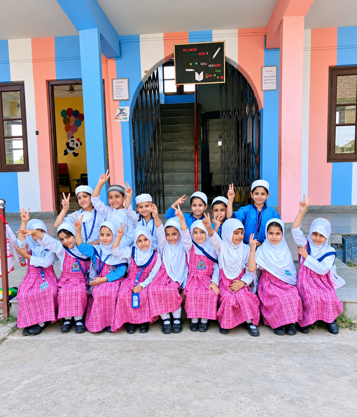 Students learning at Al-Mustaqeem International Islamic School